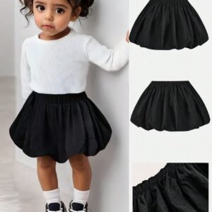 Shorts noirs volants taille haute