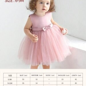 Robe tulle rose 0-2 ans