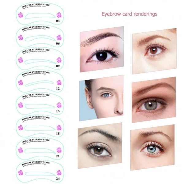 Kit gabarit sourcils 10 pcs – Image 3