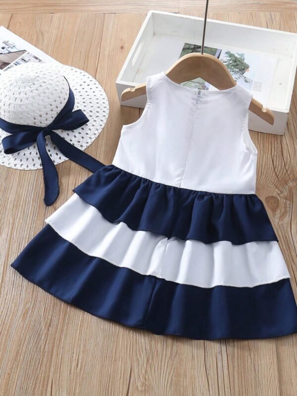 Robe sans manches rayée – Image 2
