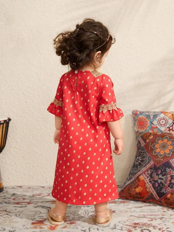 Robe décontractée pois rouges – Image 2