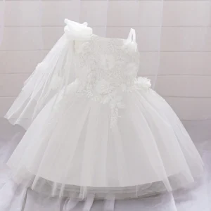 Robe tulle nœud papillon
