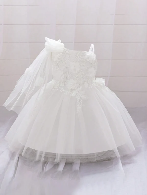 Robe tulle nœud papillon
