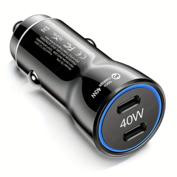 Chargeur voiture double PD 40W – Image 9