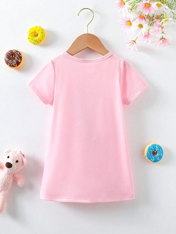 1 pcs robe ours rose – Image 2