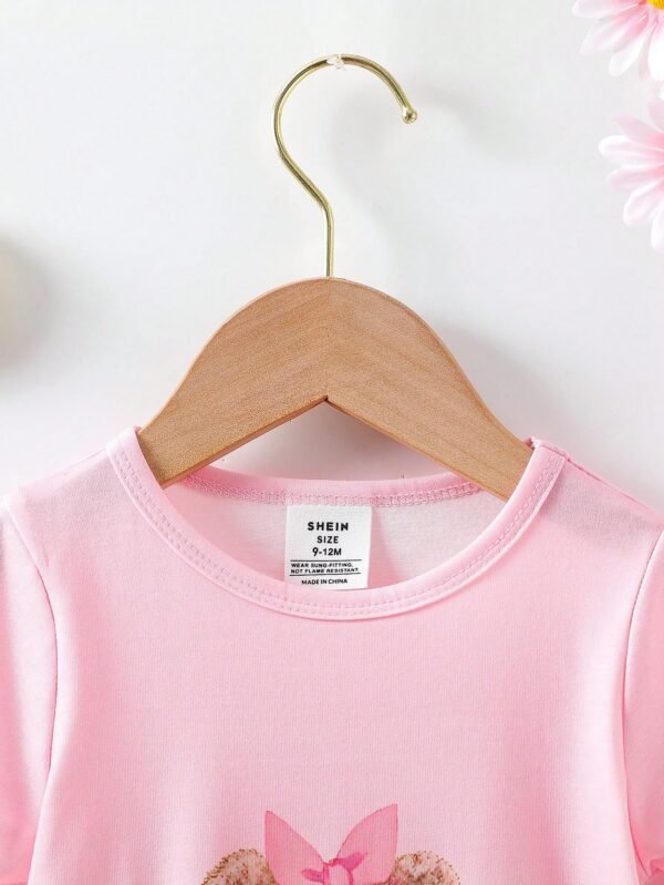 1 pcs robe ours rose – Image 6