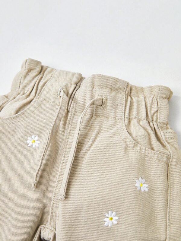 Pantalon jean taille froncée – Image 5