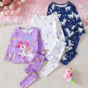 Ensemble 3 pcs licorne long
