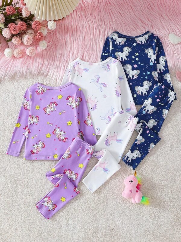 Ensemble 3 pcs licorne long – Image 2