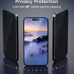 2 pcs verre privé iPhone
