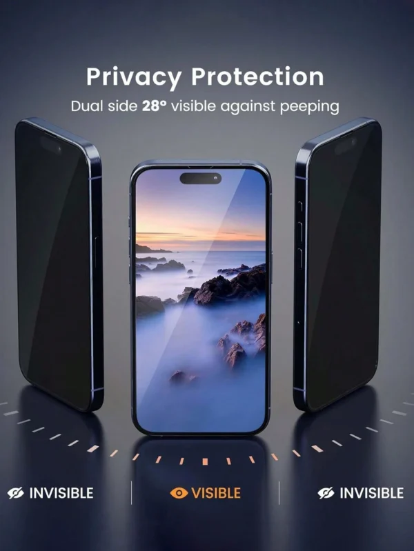 2 pcs verre privé iPhone – Image 2