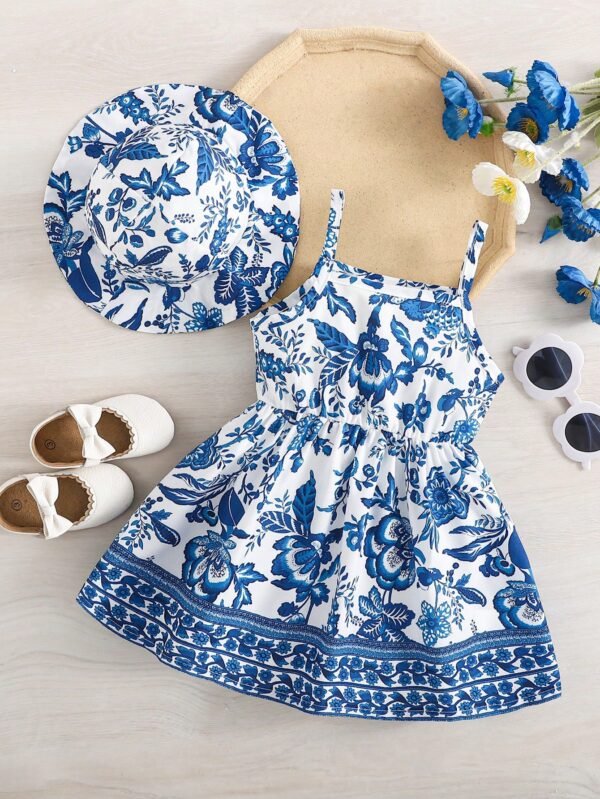 Ensemble 2 pcs robe + chapeau