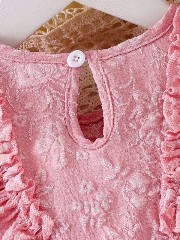Ensemble 2 pcs robe volants nœud – Image 7