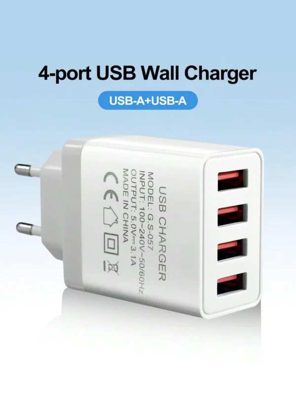 Chargeur USB 4 ports EU – Image 2