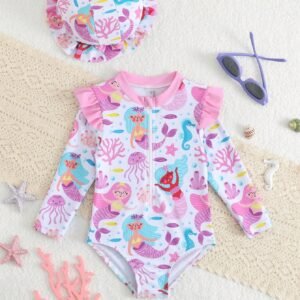 Maillot bain sirène volantée