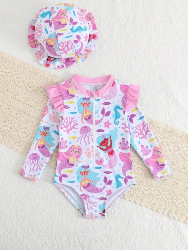Maillot bain sirène volantée – Image 3