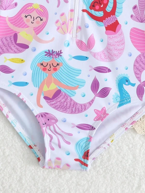Maillot bain sirène volantée – Image 5