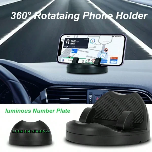 Support voiture plaque lumineuse