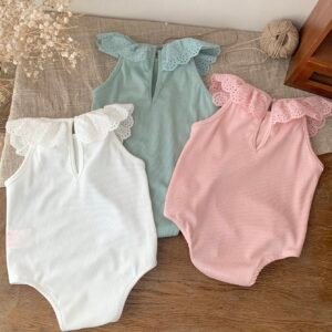 3 pcs barboteuse à volants