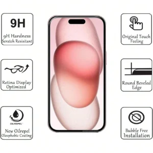 3 pcs verre clair iPhone 16