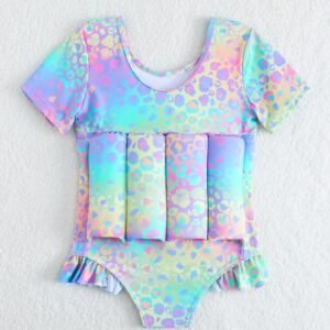Maillot bain anti-UV léopard