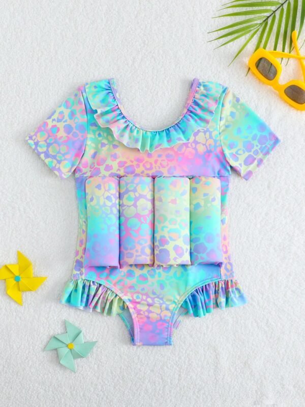 Maillot bain anti-UV léopard