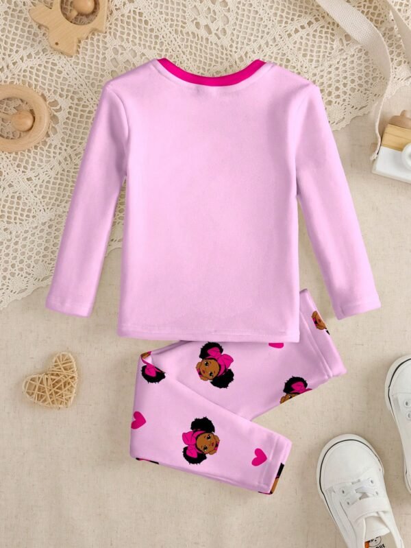 2 pcs pyjama dessin long – Image 2