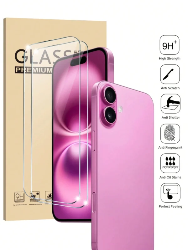 2 pcs verre HD Apple