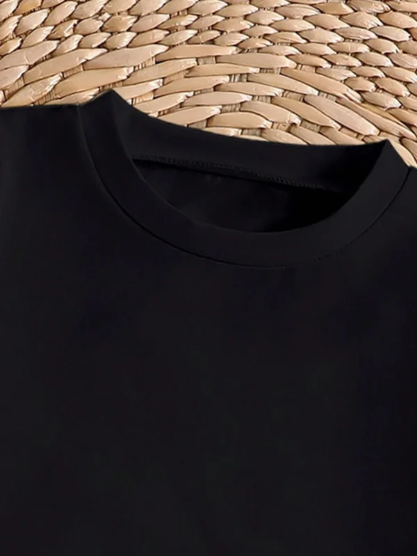 T-shirt manches courtes slogan minimal – Image 3