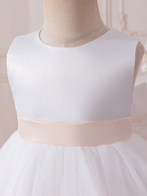 Robe baptême broderie nœud – Image 5