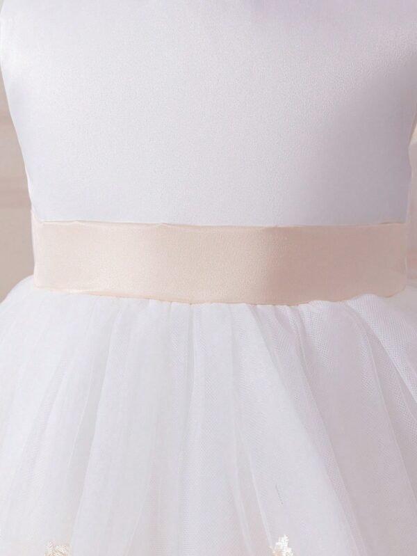 Robe baptême broderie nœud – Image 6