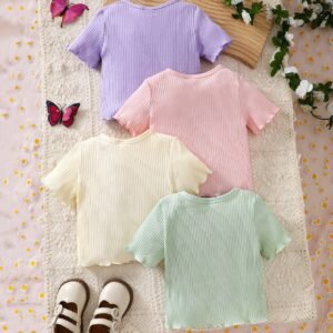 4 pcs hauts brodés