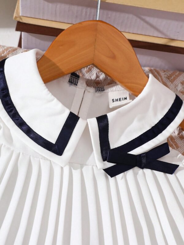 Robe plissée blocs couleurs – Image 5