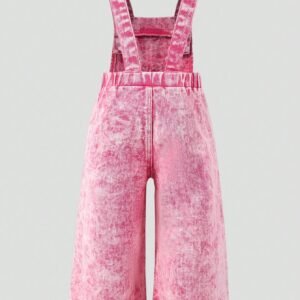 Salopette denim brodée
