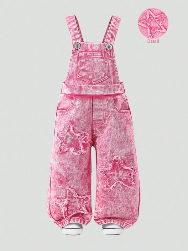 Salopette denim brodée