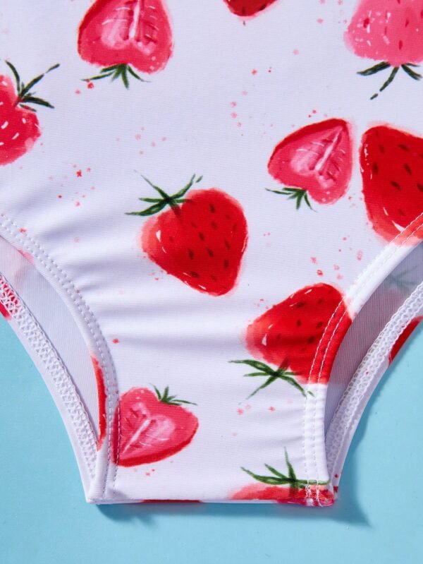 Ensemble maillot fraise volants – Image 4