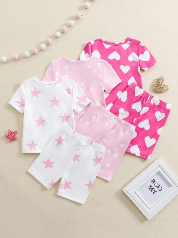Ensemble 3 pcs pois cœurs – Image 2