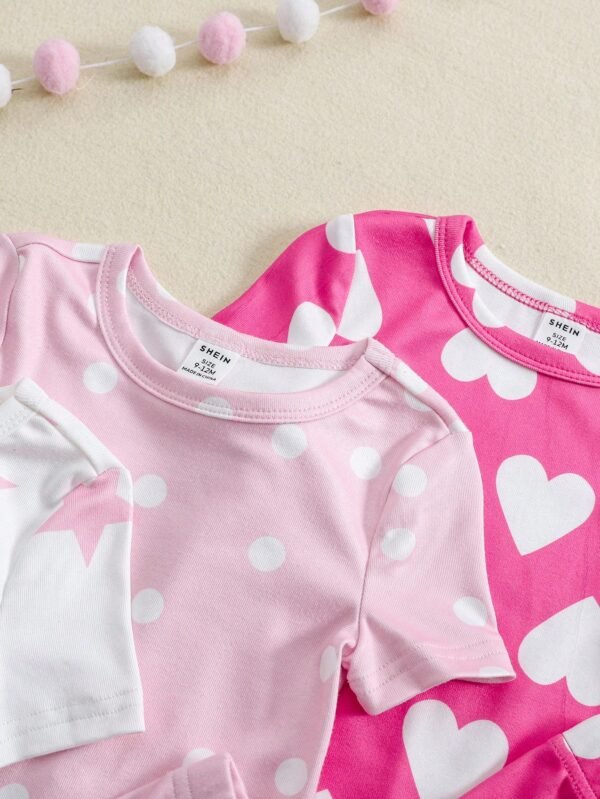 Ensemble 3 pcs pois cœurs – Image 3