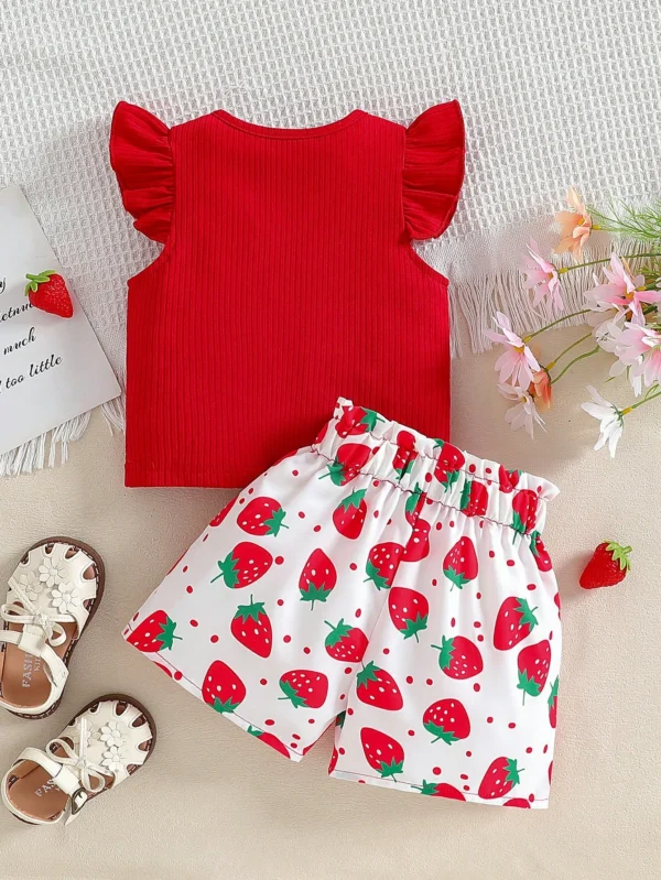 2 pcs t-shirt nœud short – Image 2