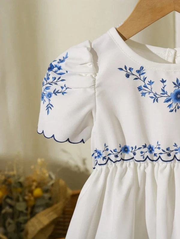 Robe mousseline manches bouffantes – Image 5