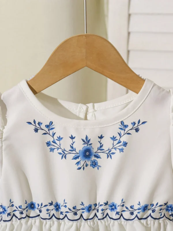 Robe mousseline manches bouffantes – Image 6