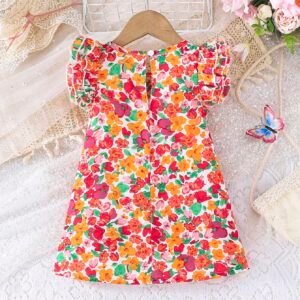 Robe volants papillons bébé