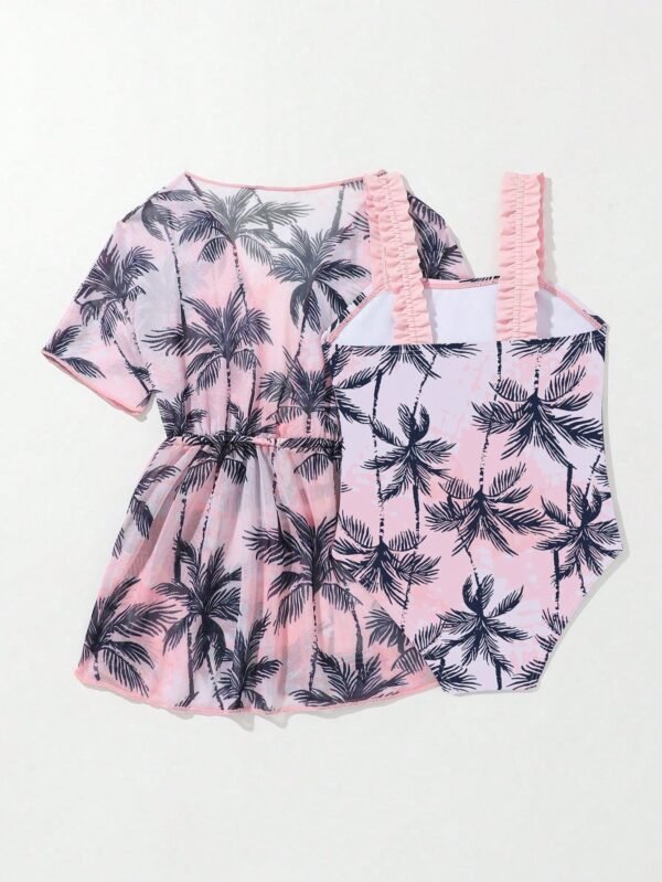 Barboteuse cache-maillot palmiers – Image 2