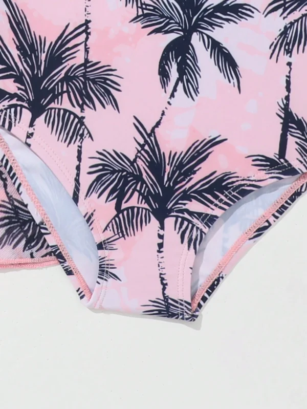 Barboteuse cache-maillot palmiers – Image 3