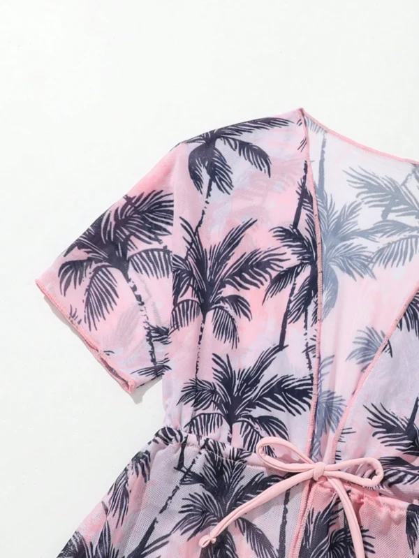 Barboteuse cache-maillot palmiers – Image 4