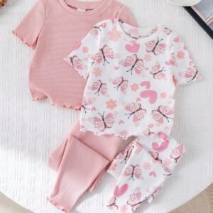 4 pcs pyjama papillon doux