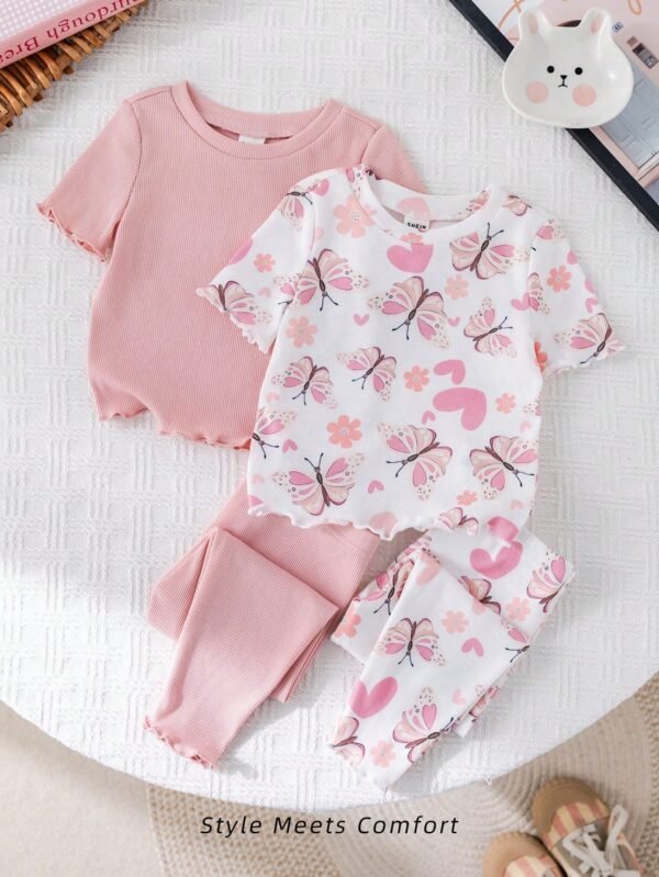 4 pcs pyjama papillon doux