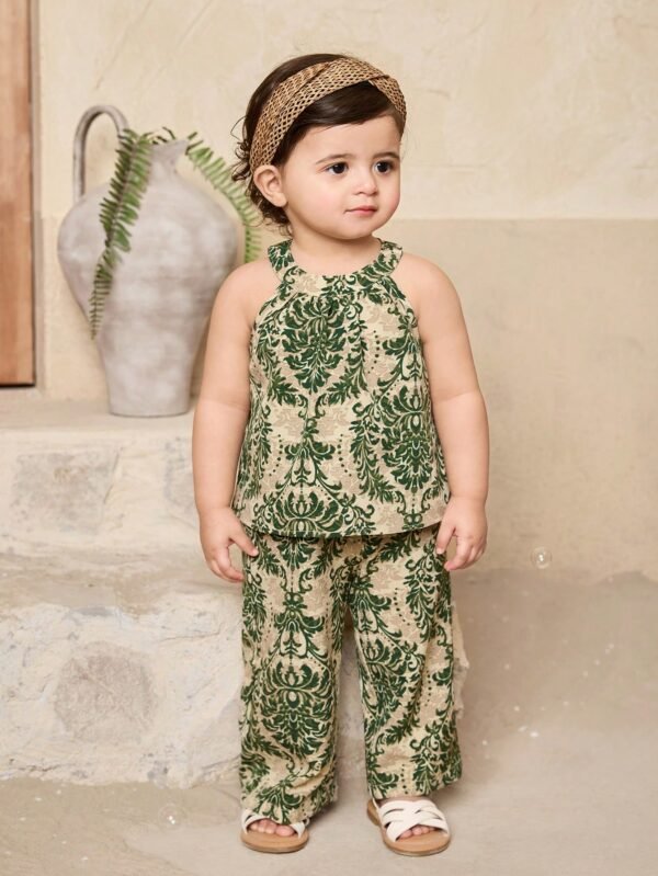 Ensemble débardeur pantalon floral – Image 5