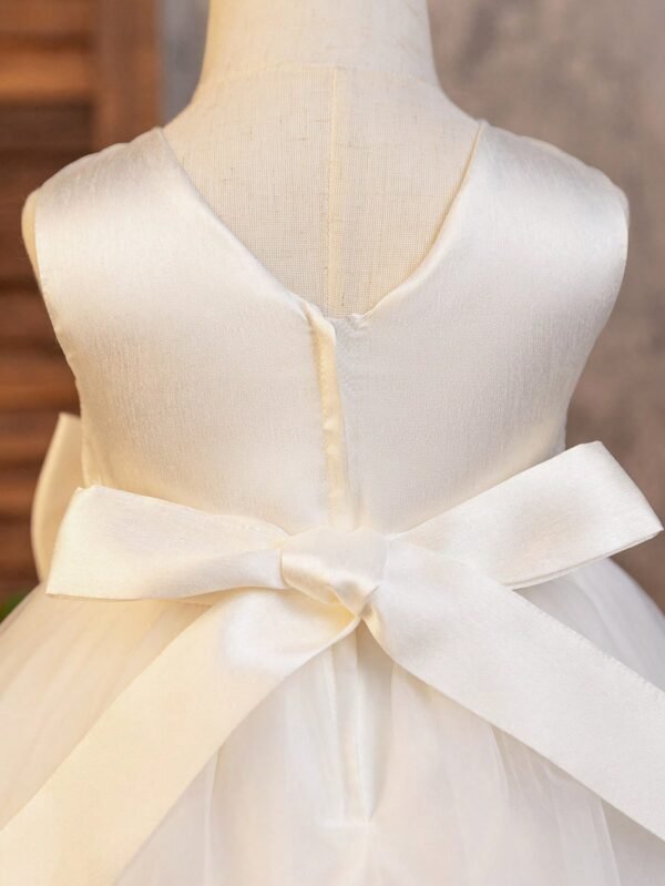Robe demoiselle satin tulle – Image 3