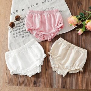 3 pcs shorts doux minimalistes